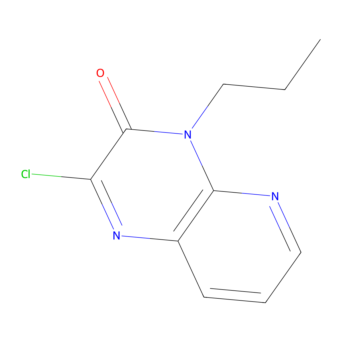 2-Chloro-4-propylpyrido[2,3-b]pyrazin-3(4H)-one molecular structure, CAS 1170410-91-9