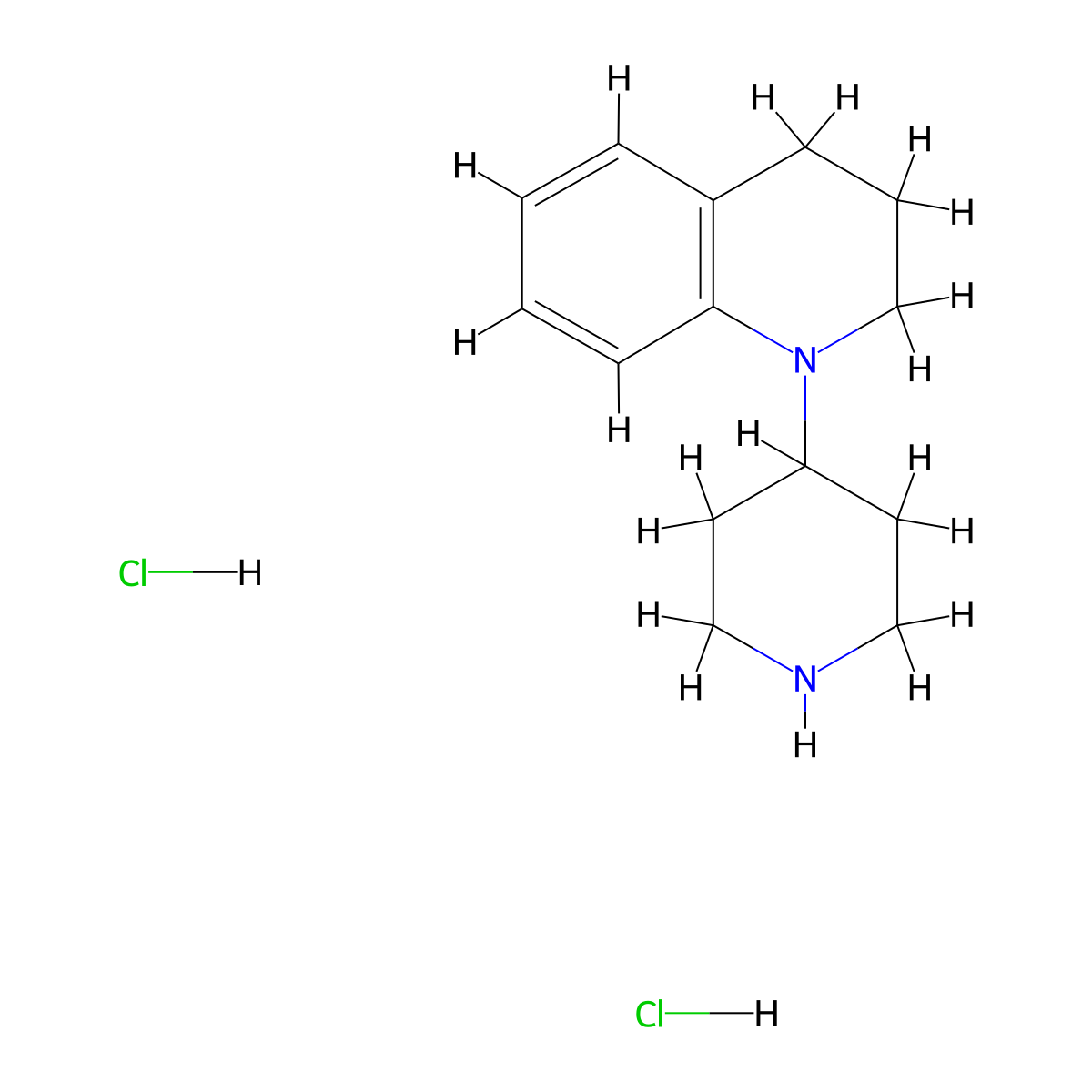 1-(Piperidin-4-yl)-1,2,3,4-tetrahydroquinoline dihydrochloride molecular structure, CAS 1170419-42-7