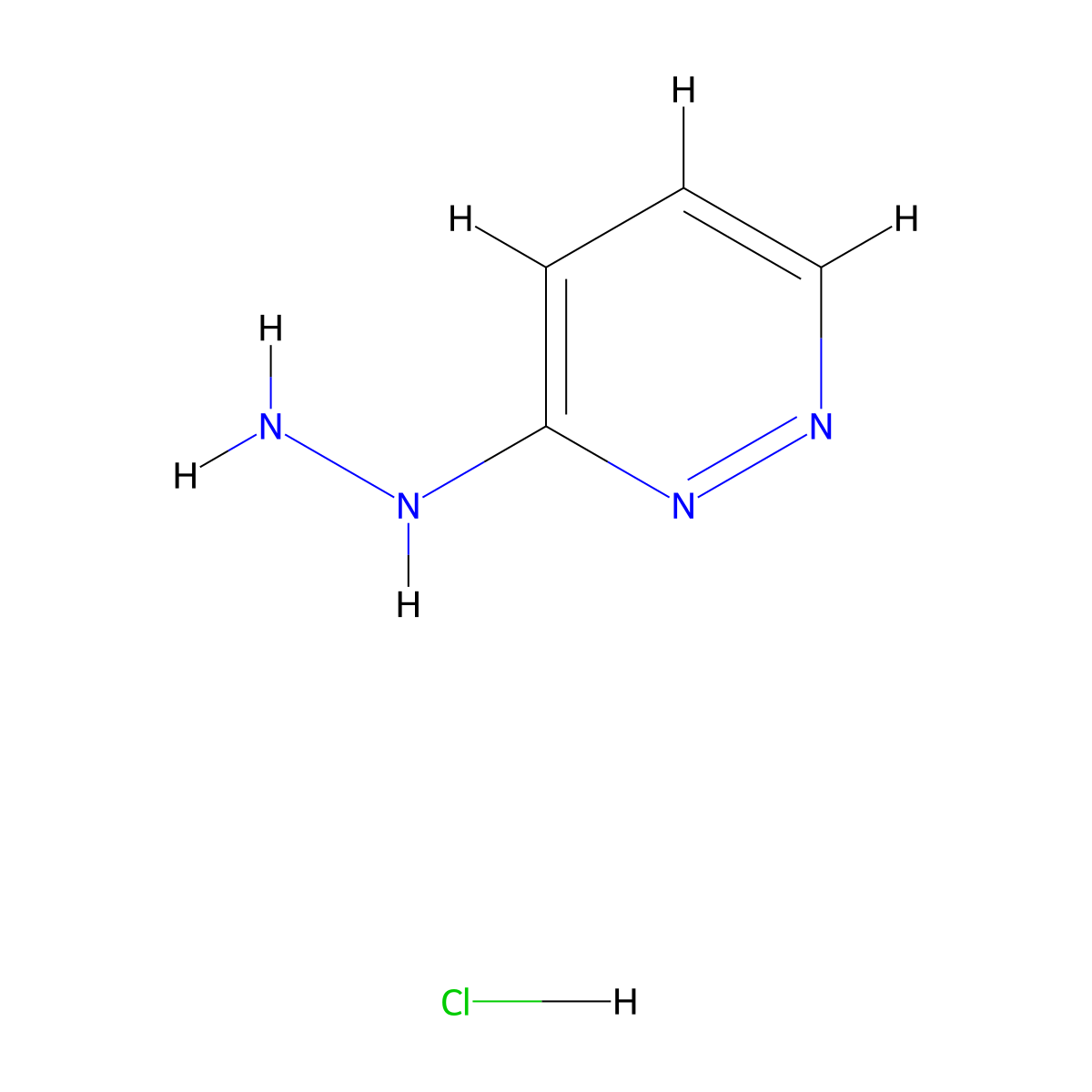 3-Hydrazinylpyridazine hydrochloride molecular structure, CAS 117043-87-5