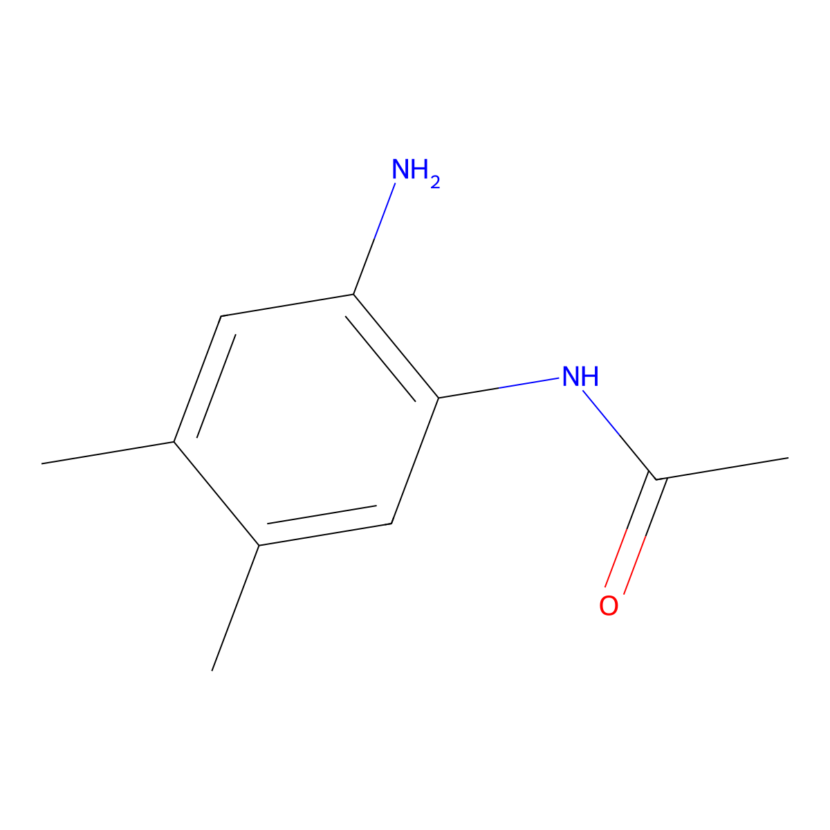 N-(2-Amino-4,5-dimethylphenyl)acetamide molecular structure, CAS 117044-02-7