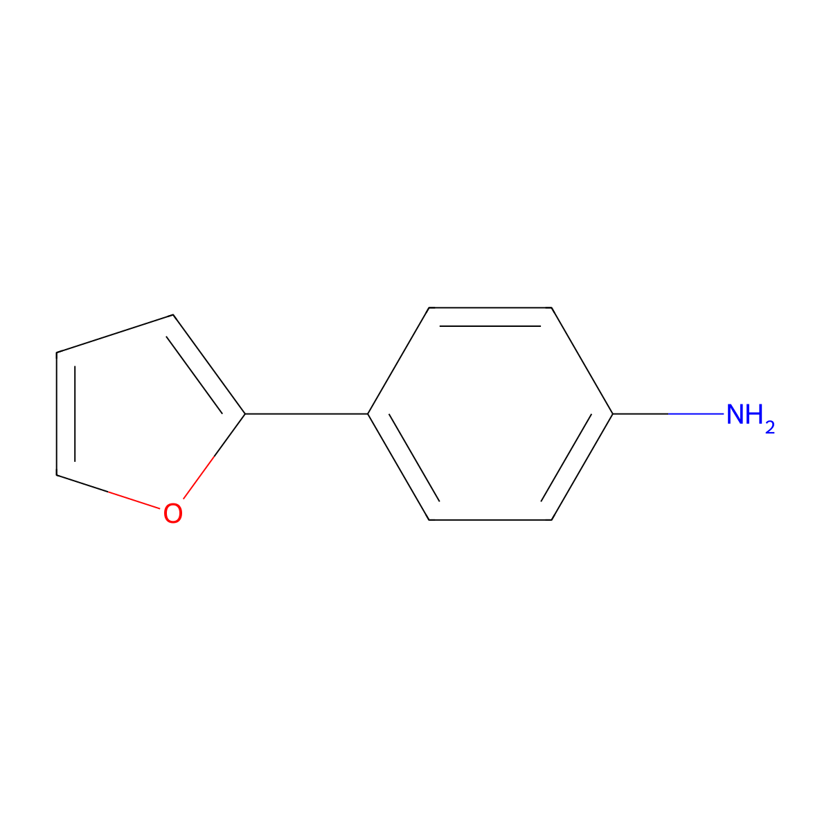 4-(2-Furyl)Aniline Hydrochloride molecular structure, CAS 1170462-44-8