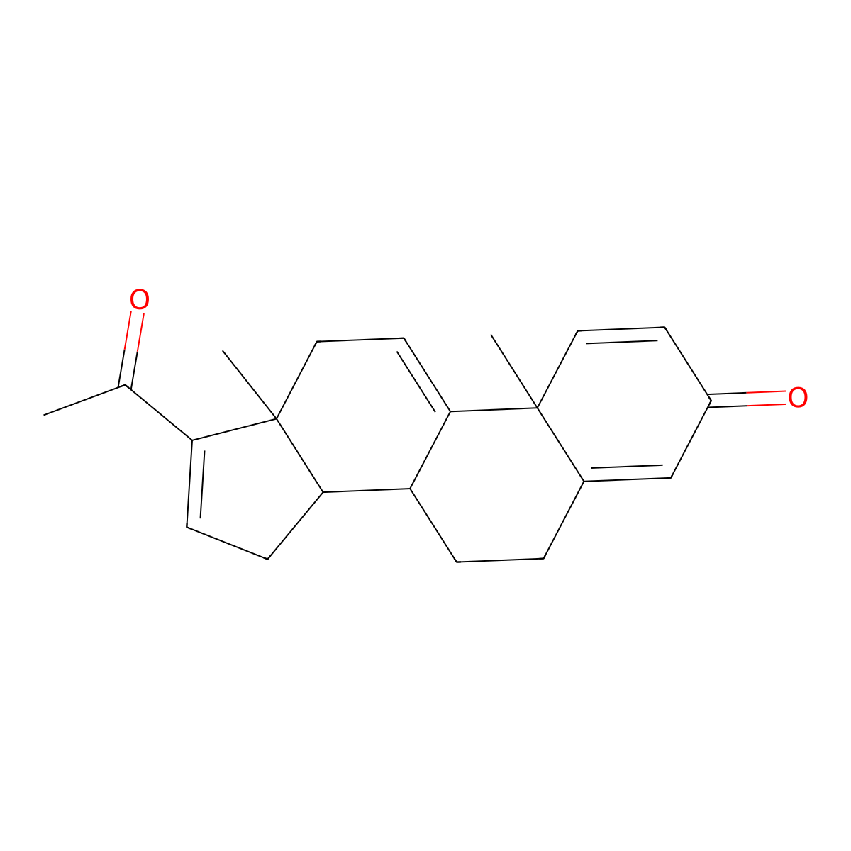 17-Acetyl-10,13-dimethyl-6,7,8,10,12,13,14,15-octahydrocyclopenta(a)phenathren-3-one molecular structure, CAS 117048-56-3