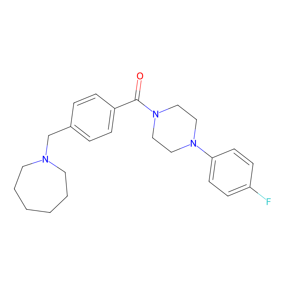[4-(Azepan-1-ylmethyl)phenyl][4-(4-fluorophenyl)piperazin-1-yl]methanone molecular structure, CAS 1170492-63-3