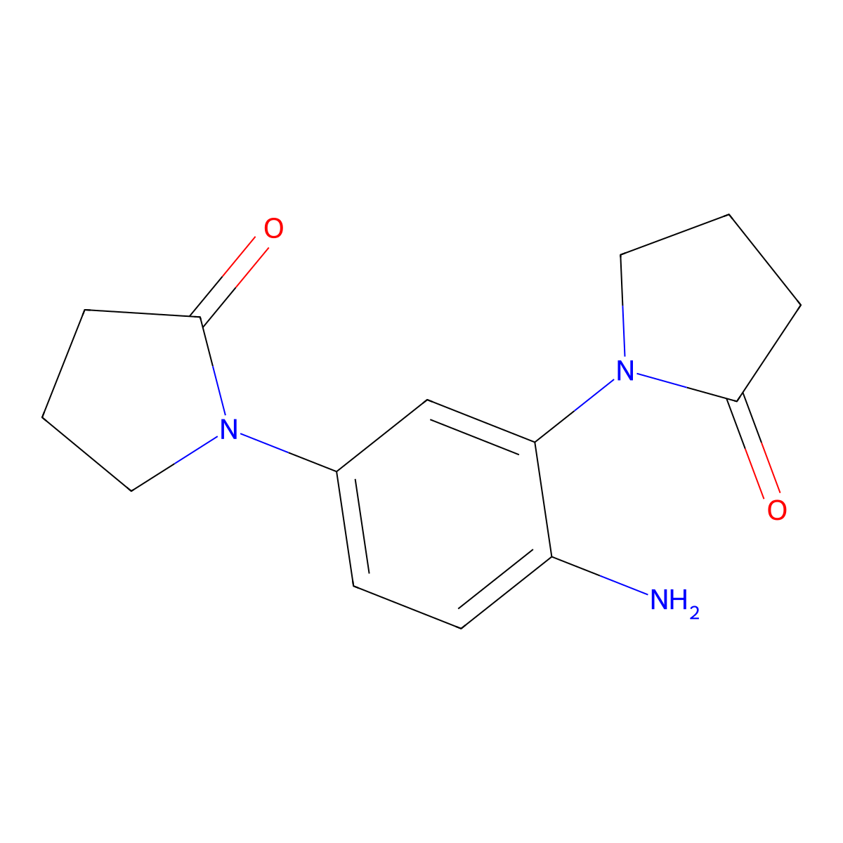 1,1'-(4-Amino-1,3-phenylene)dipyrrolidin-2-one molecular structure, CAS 1170504-43-4