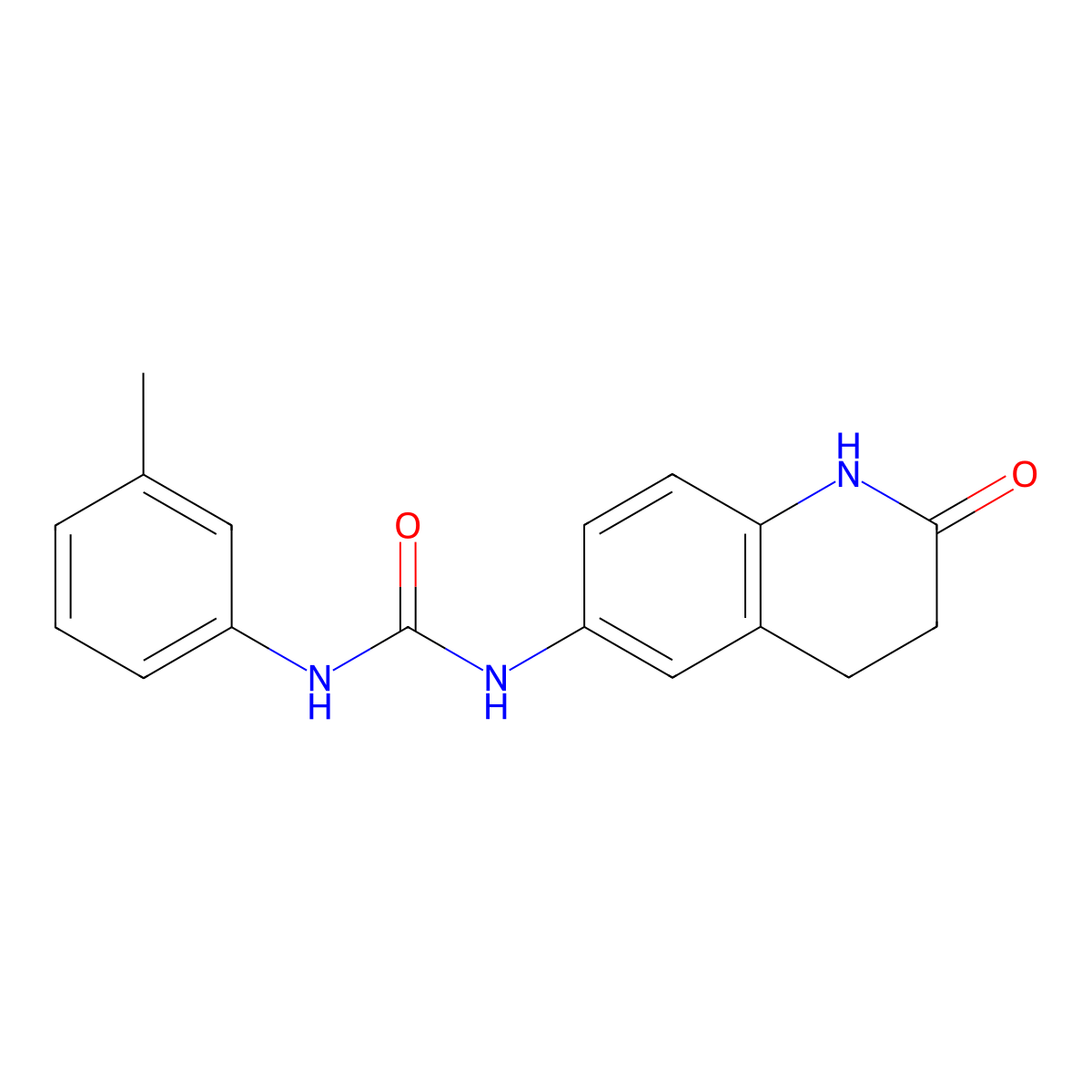 1-(2-Oxo-1,2,3,4-tetrahydroquinolin-6-yl)-3-(m-tolyl)urea molecular structure, CAS 1170513-97-9