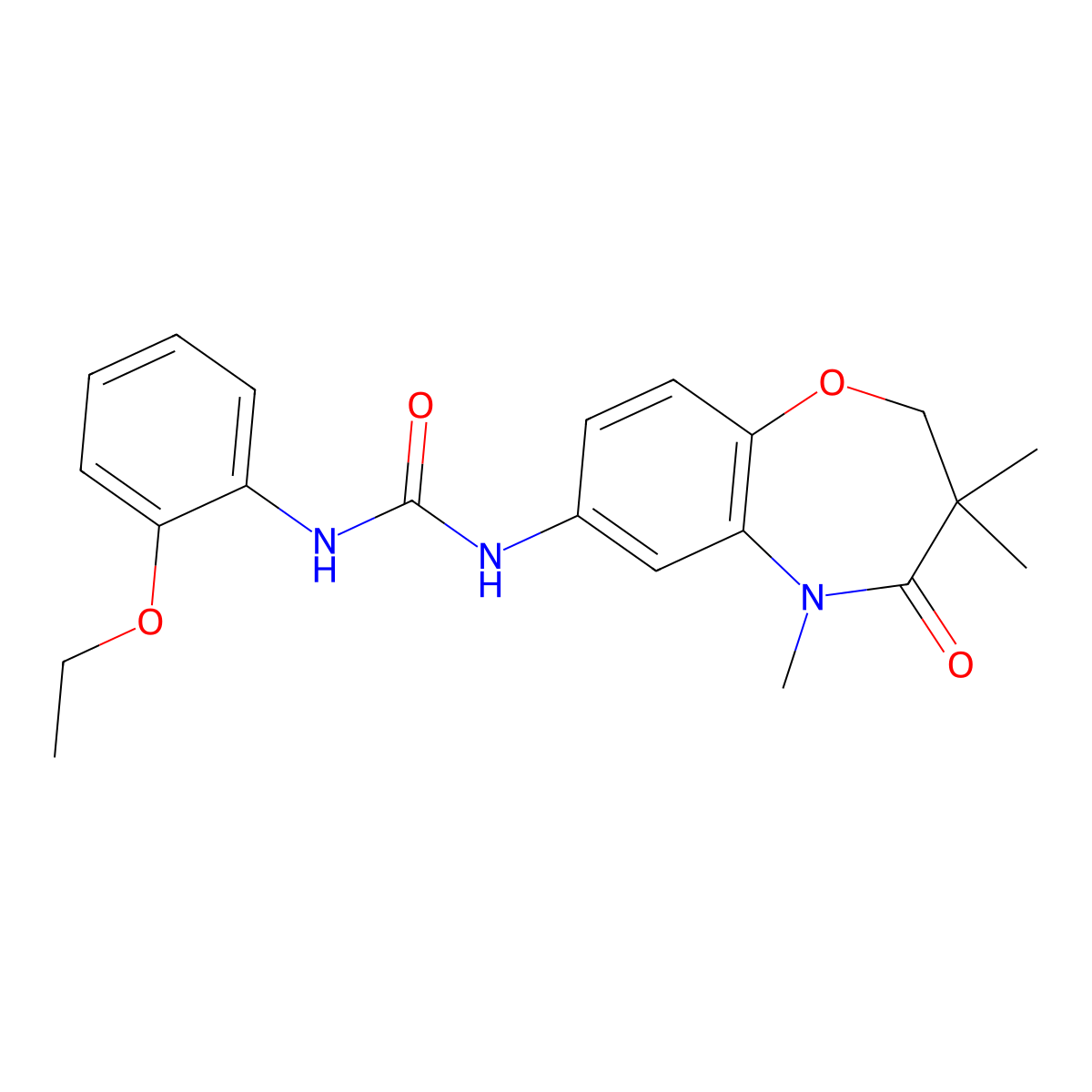 1-(2-Ethoxyphenyl)-3-(3,3,5-trimethyl-4-oxo-2,3,4,5-tetrahydrobenzo[b][1,4]oxazepin-7-yl)urea molecular structure, CAS 1170517-19-7