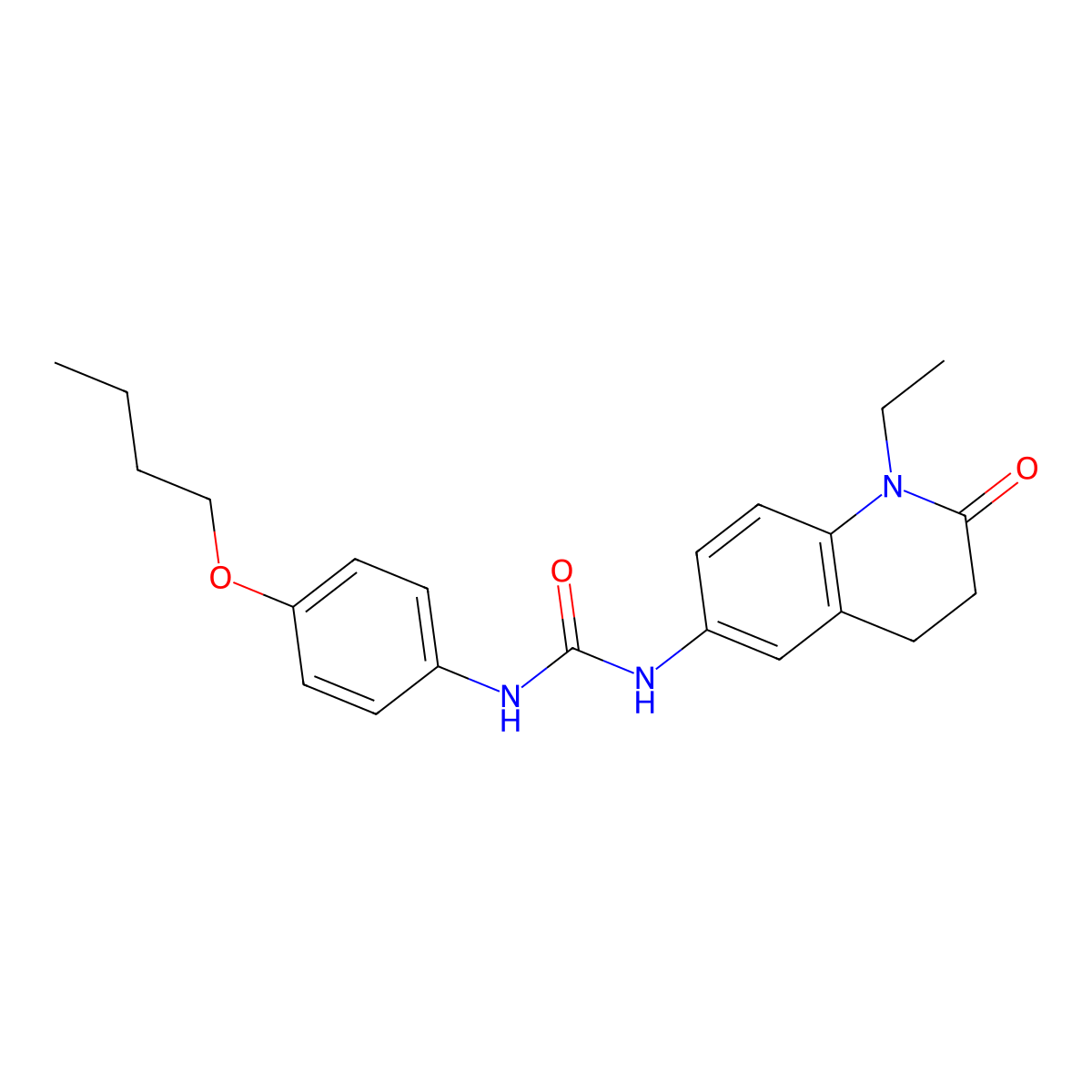 1-(4-Butoxyphenyl)-3-(1-ethyl-2-oxo-1,2,3,4-tetrahydroquinolin-6-yl)urea molecular structure, CAS 1170518-04-3