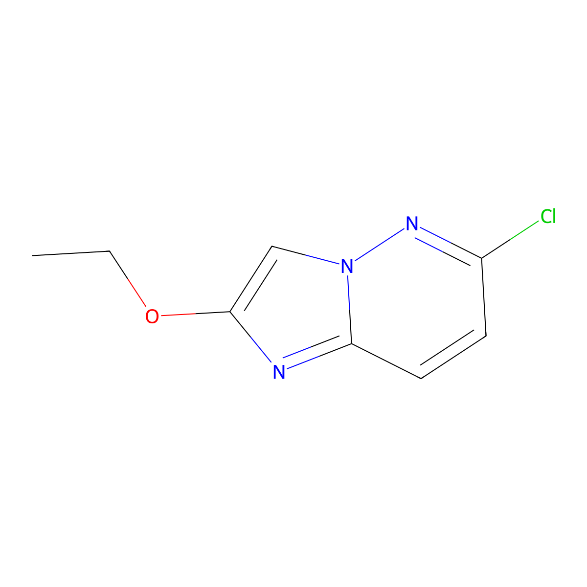 6-Chloro-2-ethoxyimidazo[1,2-b]pyridazine molecular structure, CAS 117052-60-5