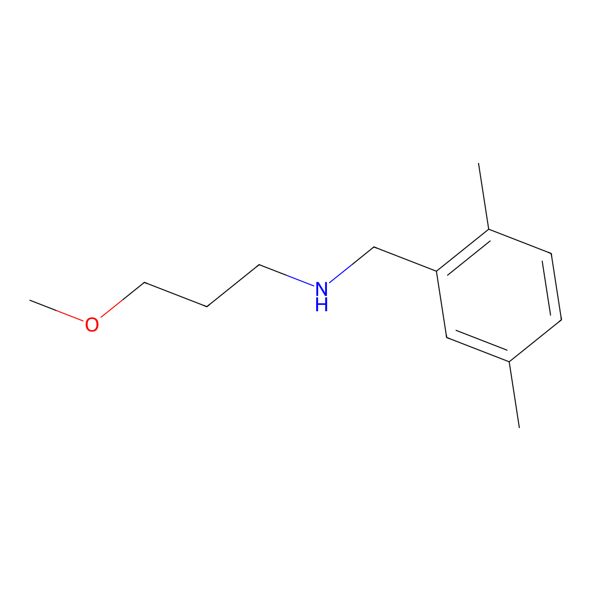 [(2,5-Dimethylphenyl)methyl](3-methoxypropyl)amine molecular structure, CAS 1170522-95-8