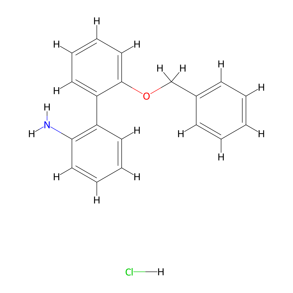 2'-(Benzyloxy)-[1,1'-biphenyl]-2-amine hydrochloride molecular structure, CAS 1170524-29-4