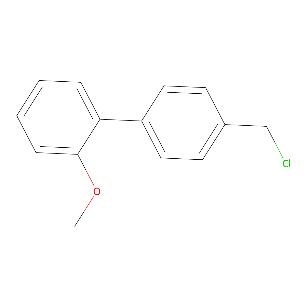 4'-(Chloromethyl)-2-methoxy-1,1'-biphenyl molecular structure, CAS 1170529-59-5