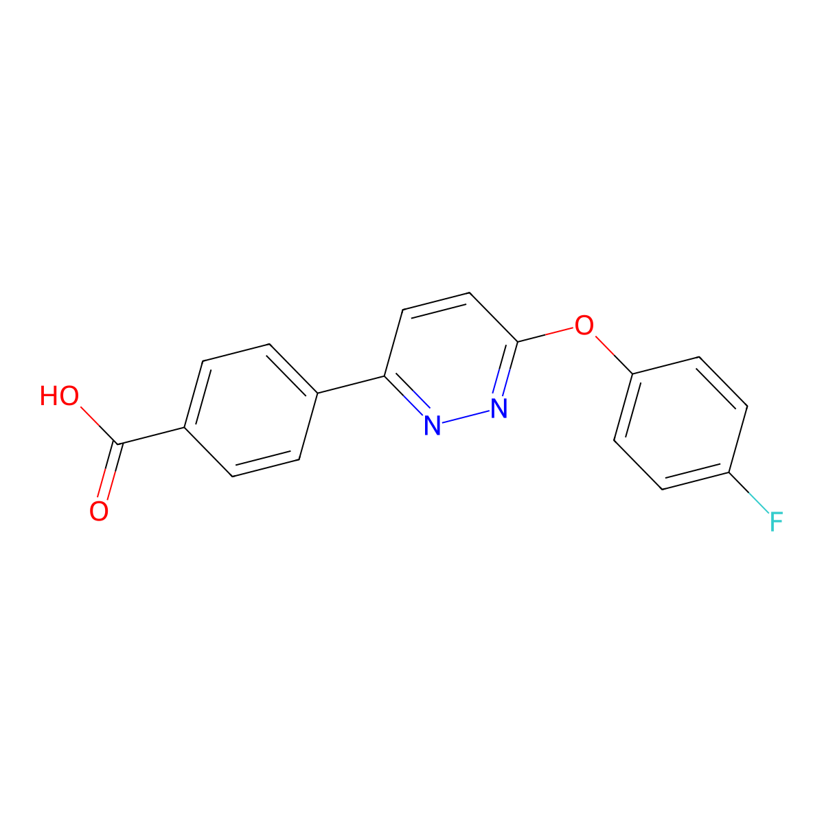 4-[6-(4-Fluorophenoxy)pyridazin-3-yl]benzoic acid molecular structure, CAS 1170530-26-3