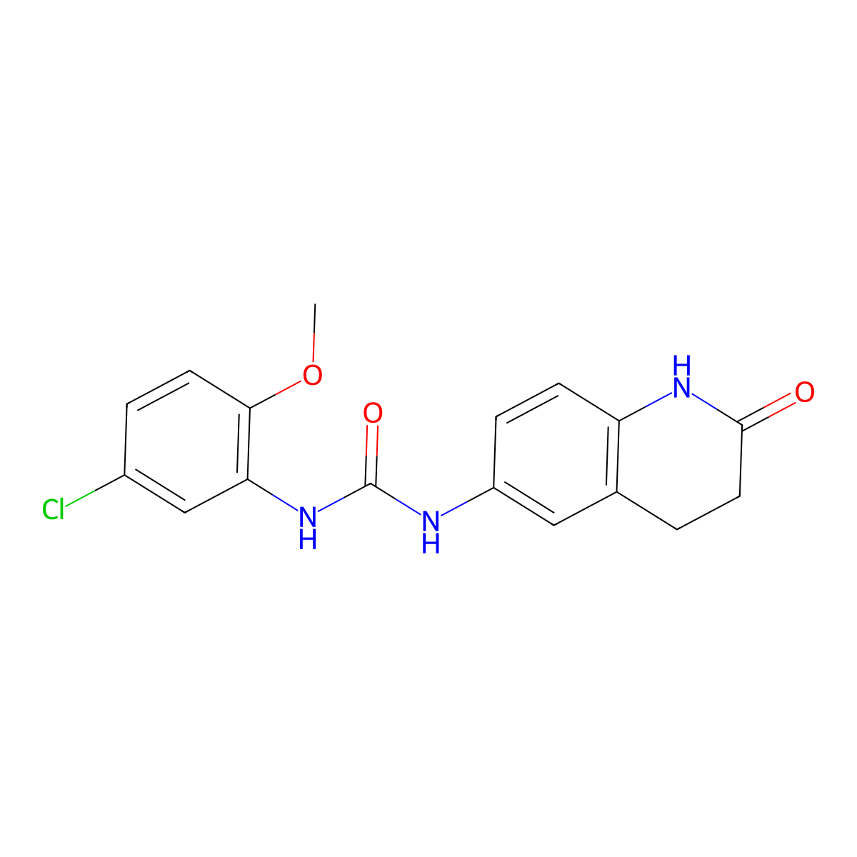 1-(5-Chloro-2-methoxyphenyl)-3-(2-oxo-1,2,3,4-tetrahydroquinolin-6-yl)urea molecular structure, CAS 1170535-75-7