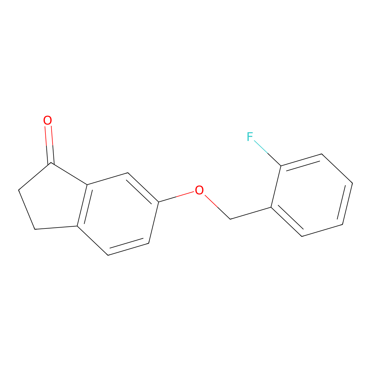 6-((2-fluorobenzyl)oxy)-2,3-dihydro-1H-inden-1-one molecular structure, CAS 1170547-52-0