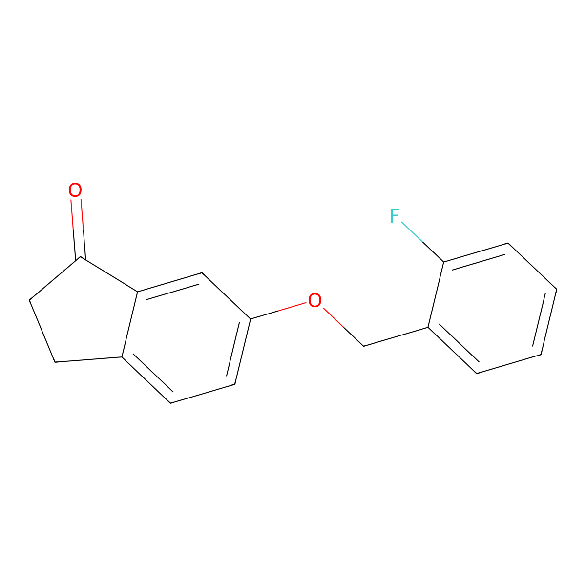 6-((2-fluorobenzyl)oxy)-2,3-dihydro-1H-inden-1-one molecular structure, CAS 1170547-52-0