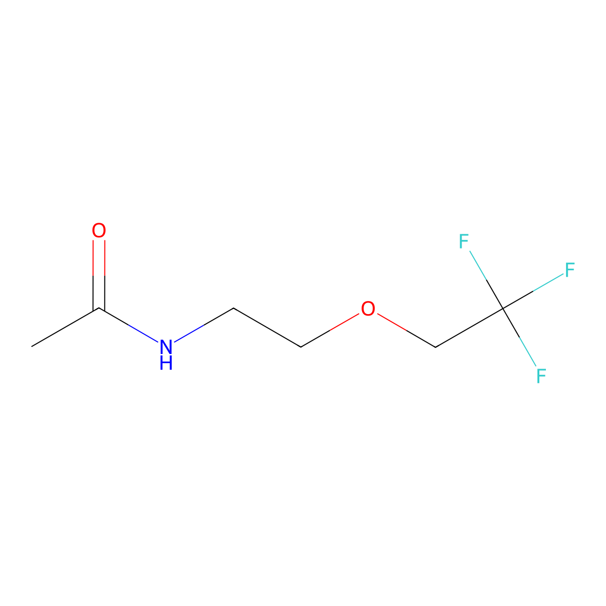 N-[2-(2,2,2-trifluoroethoxy)ethyl]acetamide molecular structure, CAS 1170549-94-6