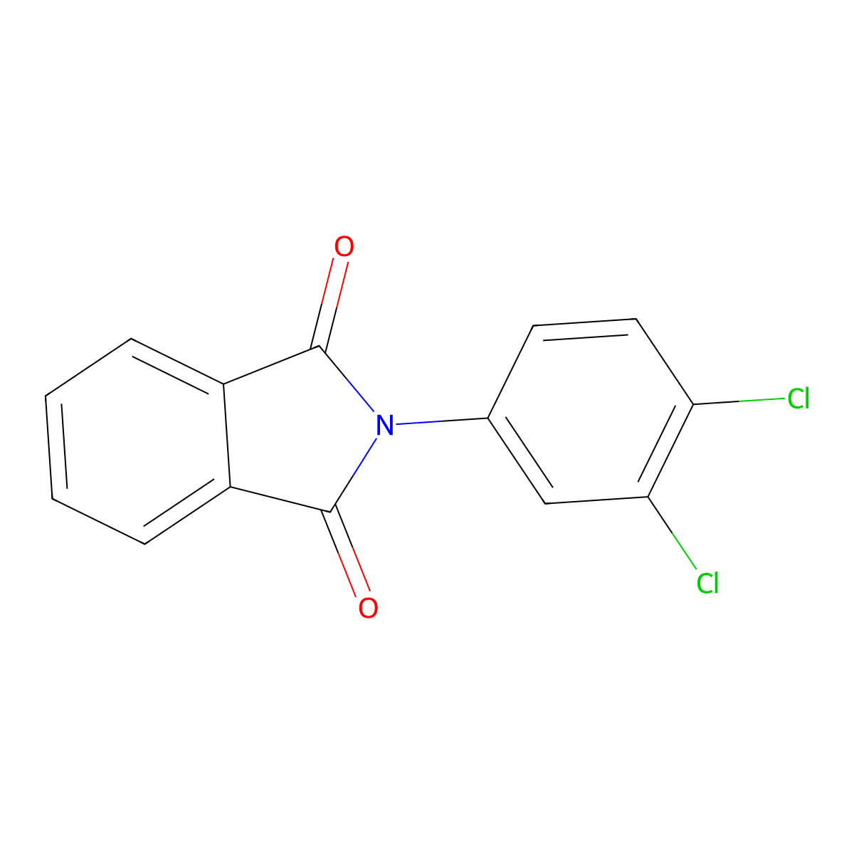 2-(3,4-dichlorophenyl)-1H-isoindole-1,3(2H)-dione molecular structure, CAS 117057-32-6