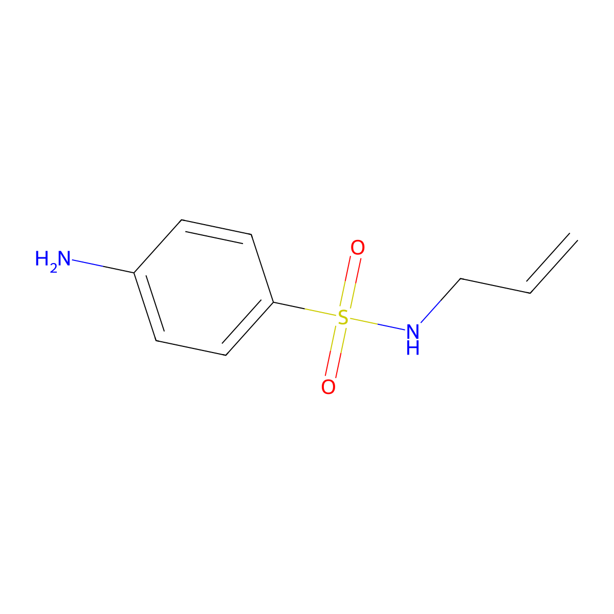 N-allyl-4-aminobenzenesulfonamide molecular structure, CAS 117057-51-9