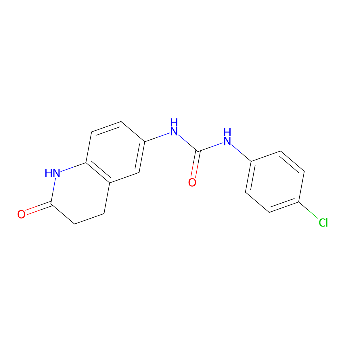 1-(4-Chlorophenyl)-3-(2-oxo-1,2,3,4-tetrahydroquinolin-6-yl)urea molecular structure, CAS 1170592-72-9
