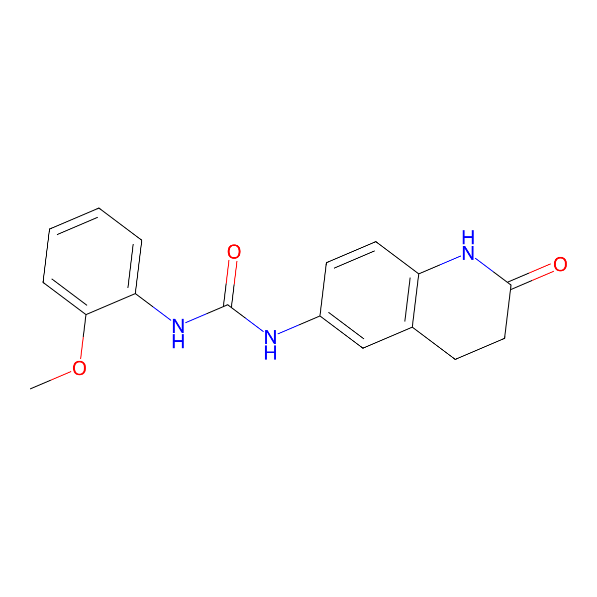 1-(2-Methoxyphenyl)-3-(2-oxo-1,2,3,4-tetrahydroquinolin-6-yl)urea molecular structure, CAS 1170599-55-9