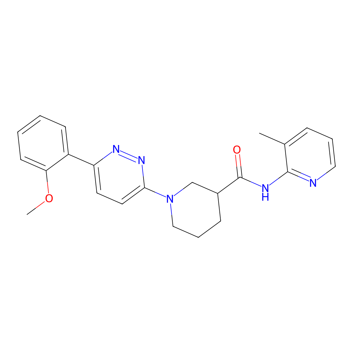 1-[6-(2-methoxyphenyl)pyridazin-3-yl]-N-(3-methylpyridin-2-yl)piperidine-3-carboxamide molecular structure, CAS 1170619-04-1