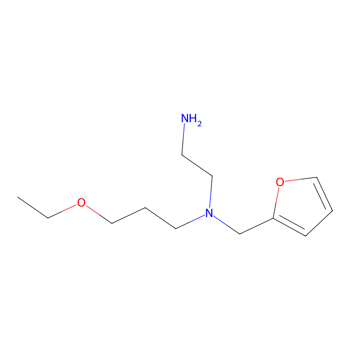 N-(3-Ethoxypropyl)-N-(2-furylmethyl)ethane-1,2-diamine molecular structure, CAS 1170622-25-9