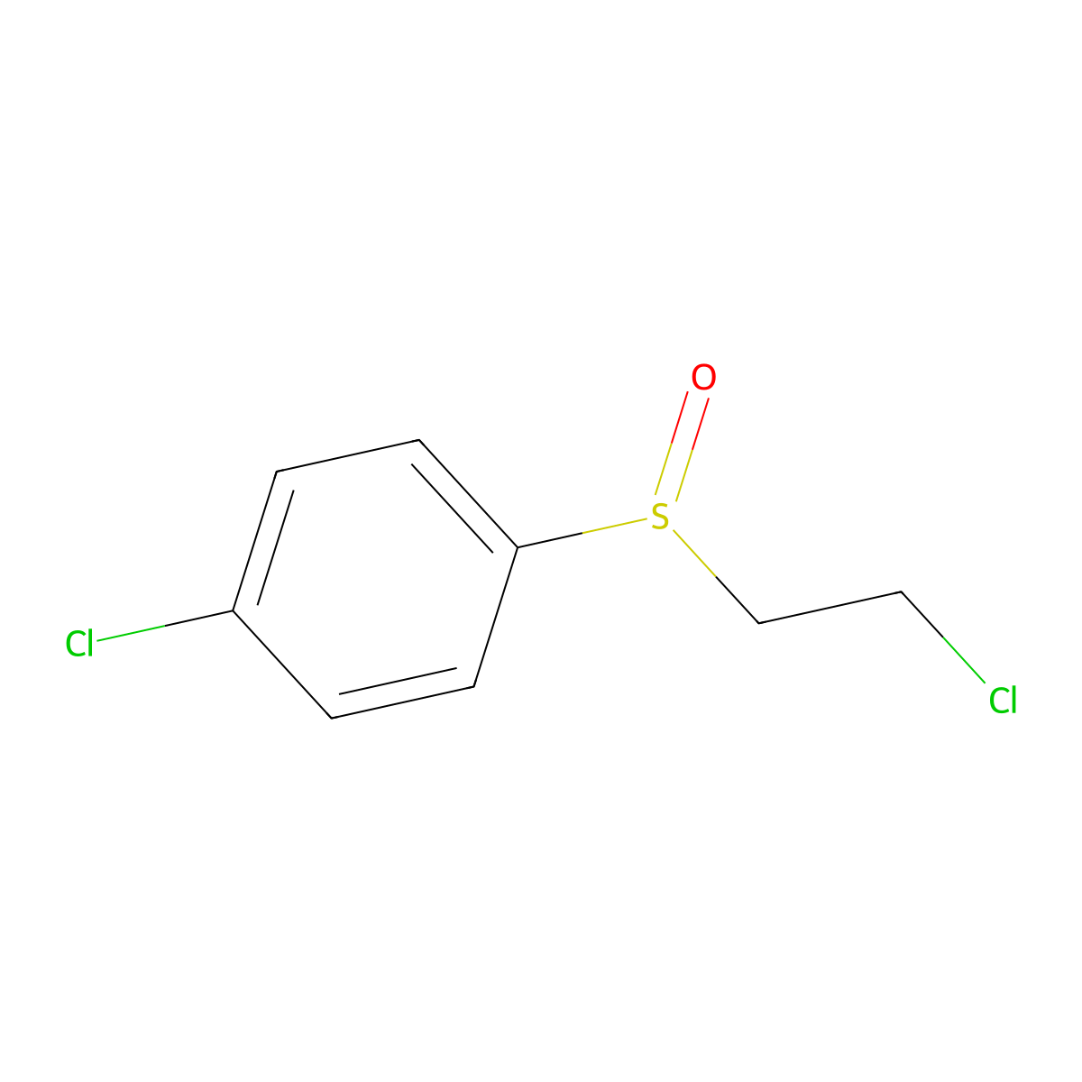 1-Chloro-4-(2-chloroethanesulfinyl)benzene molecular structure, CAS 1170637-69-0