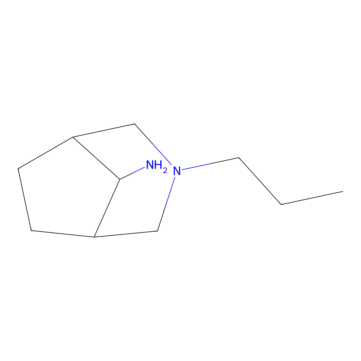 3-Propyl-3-azabicyclo[3.2.1]octan-8-amine molecular structure, CAS 1170641-81-2