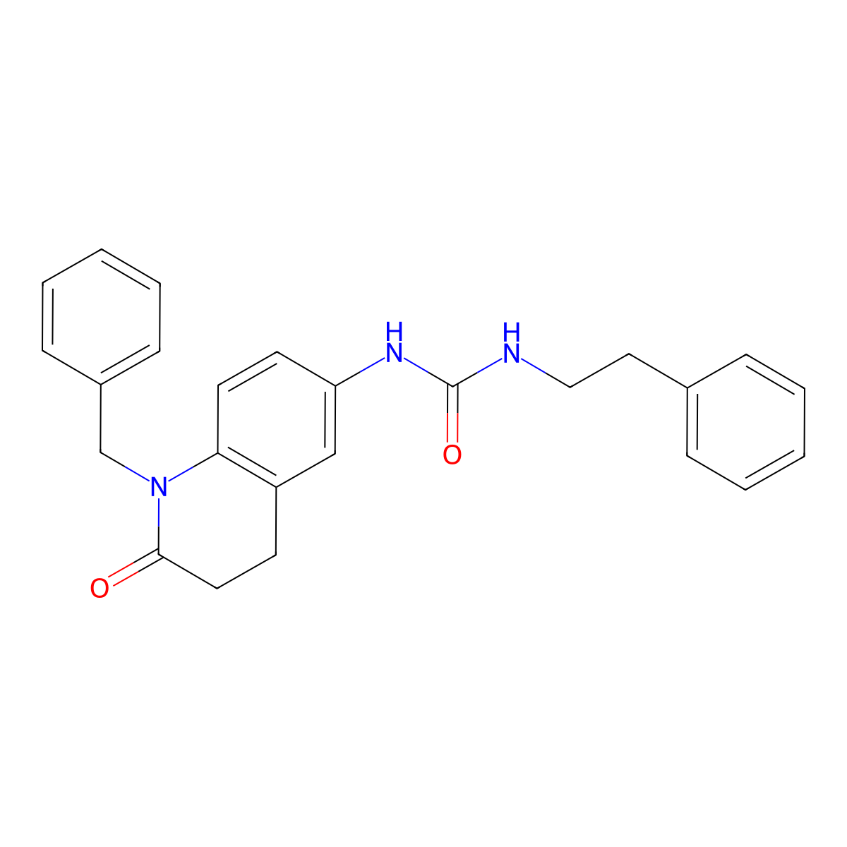 1-(1-Benzyl-2-oxo-1,2,3,4-tetrahydroquinolin-6-yl)-3-phenethylurea molecular structure, CAS 1170648-46-0