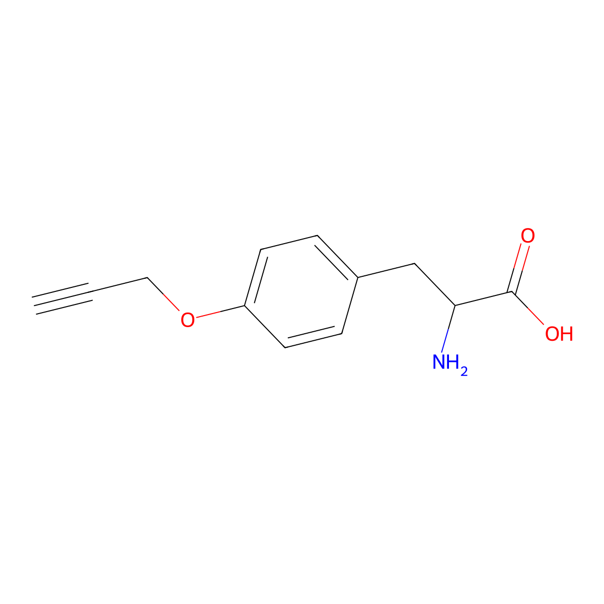 O-Propargyl-D-tyrosine molecular structure, CAS 1170674-20-0