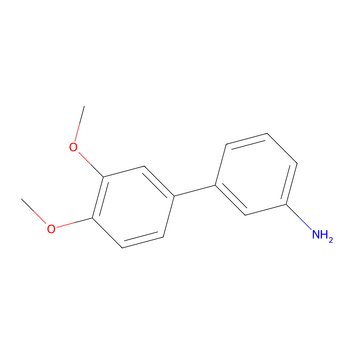 3',4'-Dimethoxy-[1,1'-biphenyl]-3-amine molecular structure, CAS 1170691-30-1