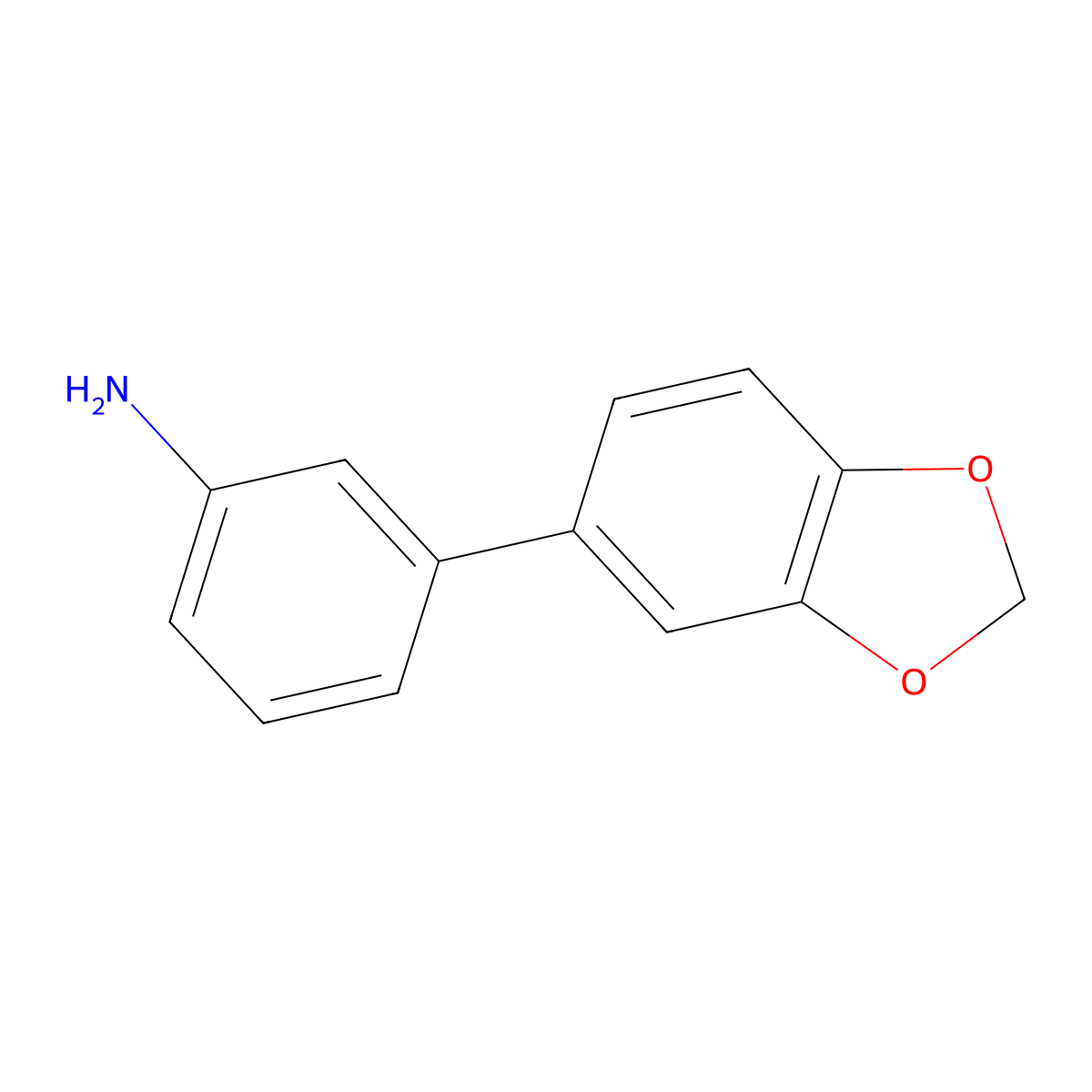 3-(Benzo[d][1,3]dioxol-5-yl)aniline molecular structure, CAS 1170691-32-3