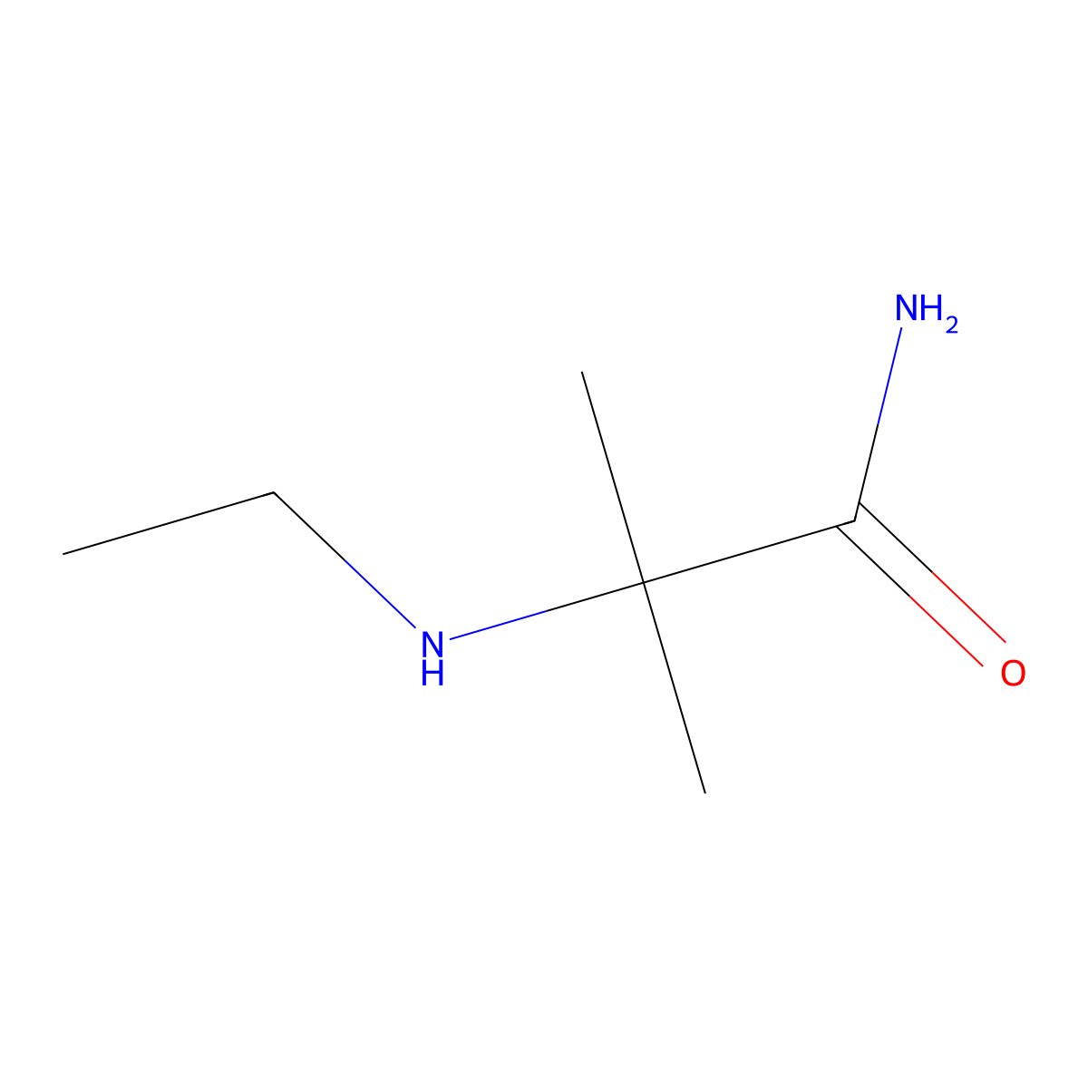 2-(Ethylamino)-2-methylpropanamide molecular structure, CAS 1170701-06-0
