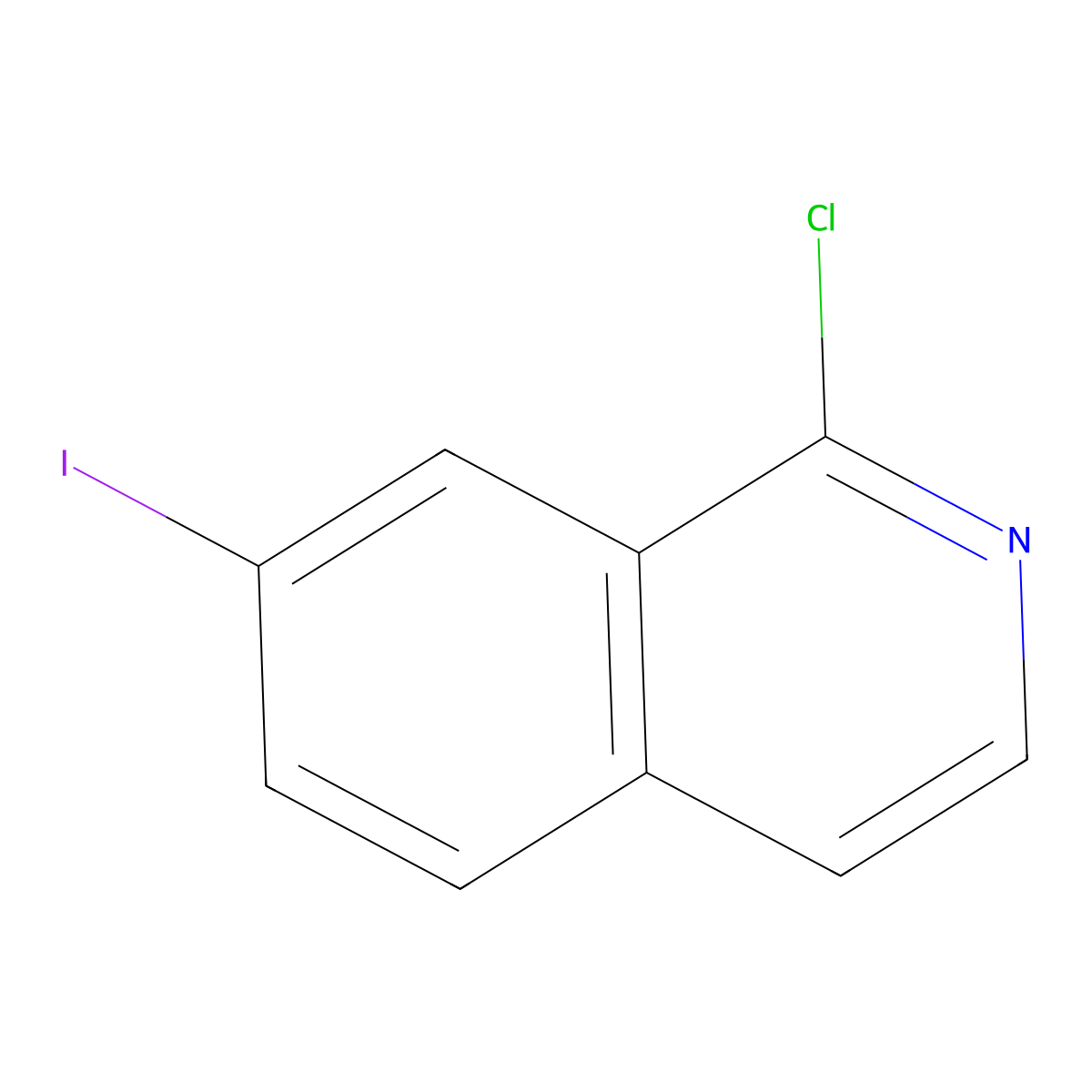 1-Chloro-7-iodoisoquinoline molecular structure, CAS 1170704-54-7