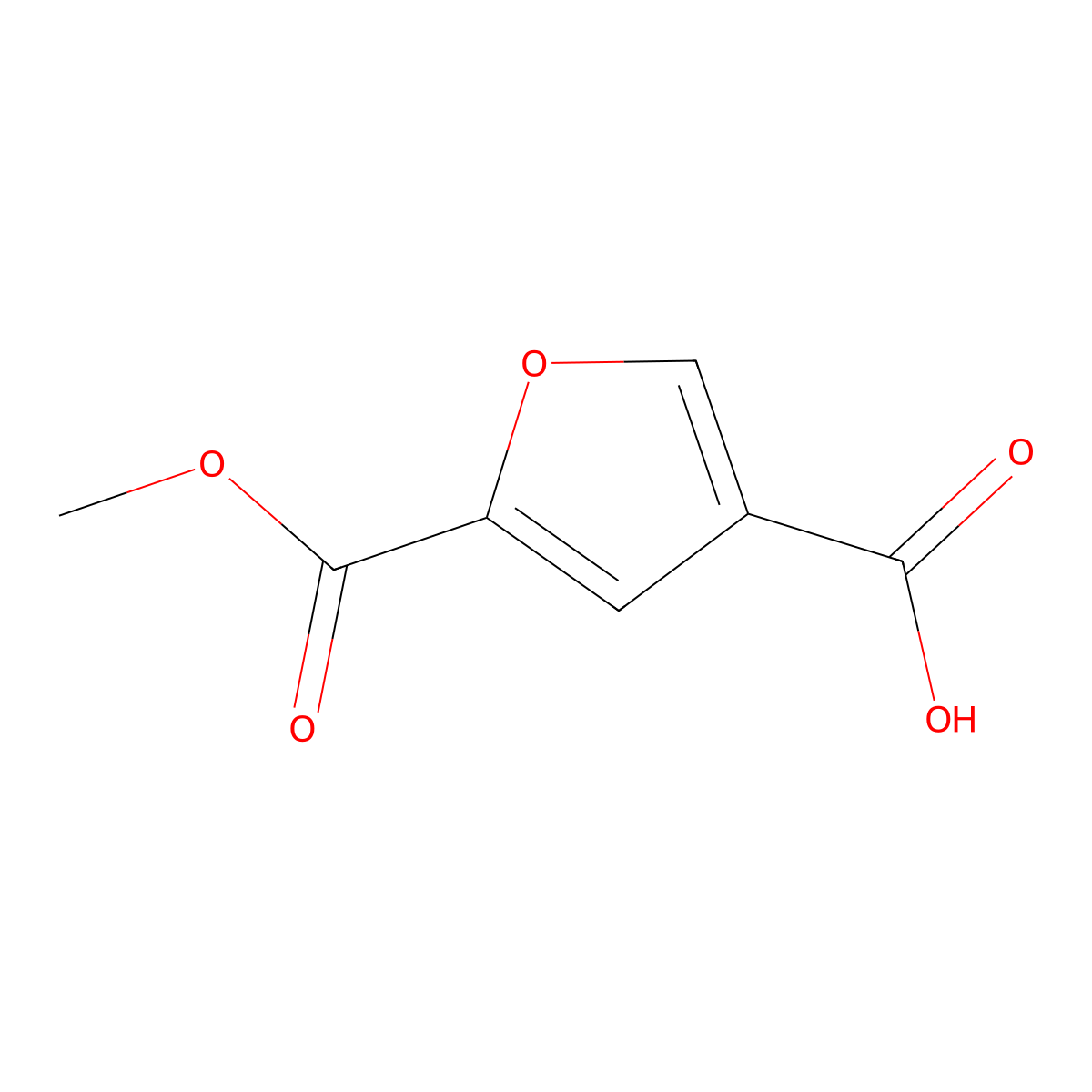 5-(Methoxycarbonyl)furan-3-carboxylic acid molecular structure, CAS 1170719-57-9