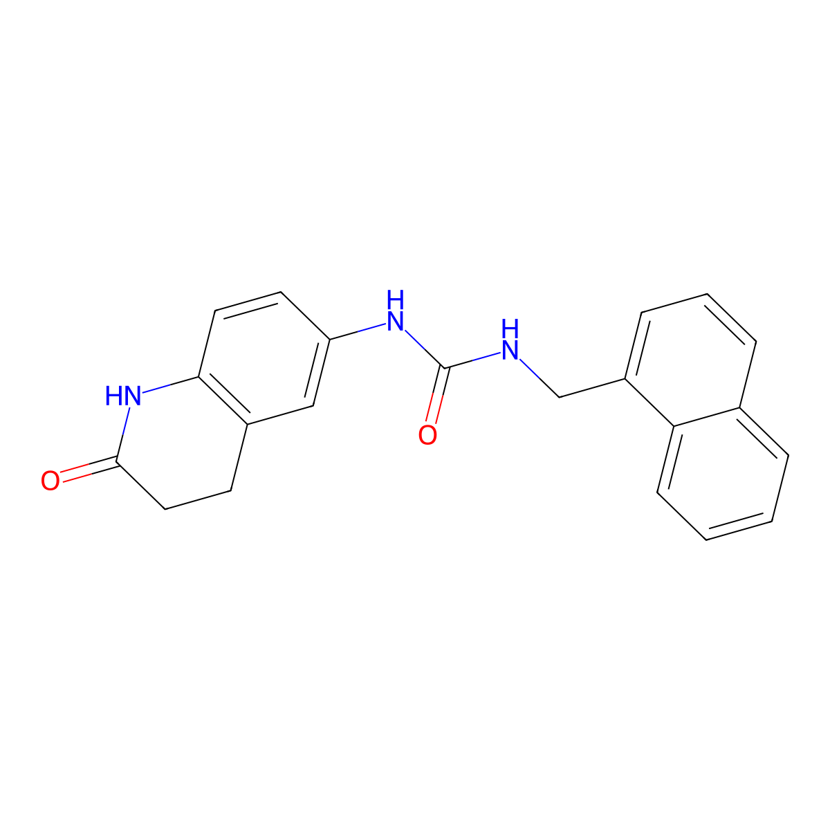 1-(Naphthalen-1-ylmethyl)-3-(2-oxo-1,2,3,4-tetrahydroquinolin-6-yl)urea molecular structure, CAS 1170813-21-4