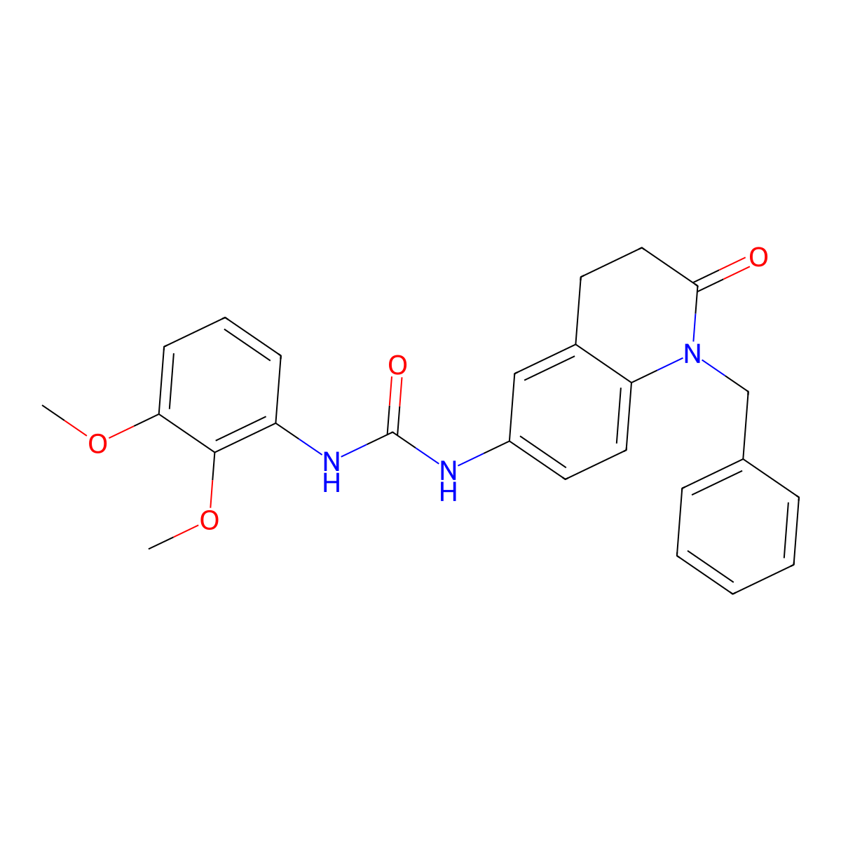 1-(1-Benzyl-2-oxo-1,2,3,4-tetrahydroquinolin-6-yl)-3-(2,3-dimethoxyphenyl)urea molecular structure, CAS 1170827-83-4