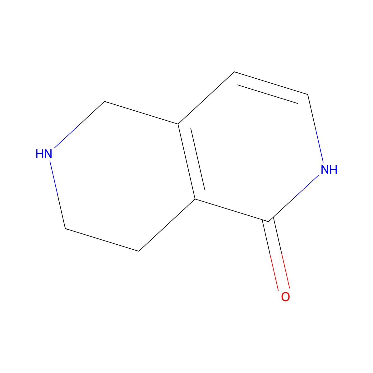 1,2,5,6,7,8-Hexahydro-2,6-naphthyridin-1-one molecular structure, CAS 1170830-85-9