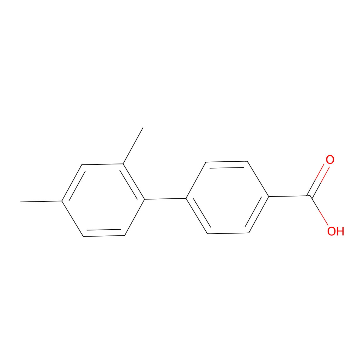 4-(2,4-Dimethylphenyl)benzoic acid molecular structure, CAS 1170833-71-2