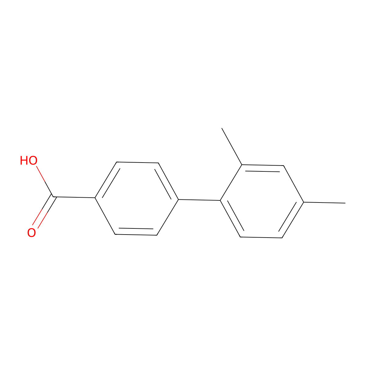 4-(2,4-Dimethylphenyl)benzoic acid molecular structure, CAS 1170833-71-2
