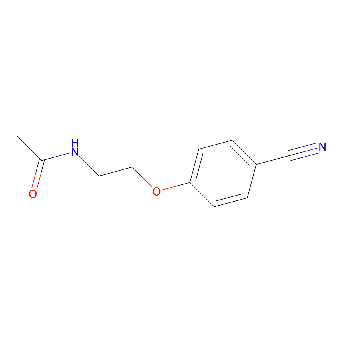 N-[2-(4-cyanophenoxy)ethyl]acetamide molecular structure, CAS 1170842-08-6