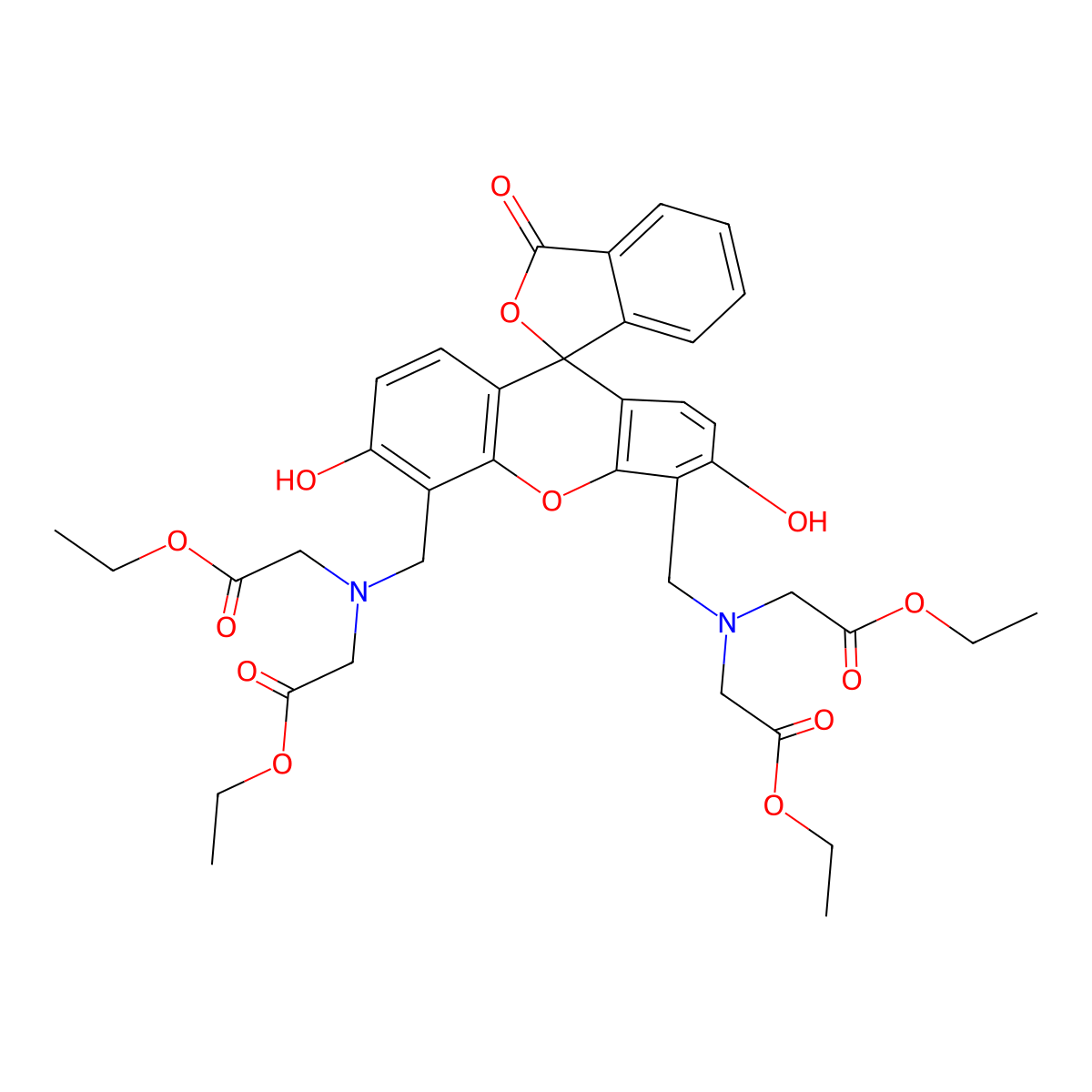 Calcein tetraethyl ester molecular structure, CAS 1170856-93-5