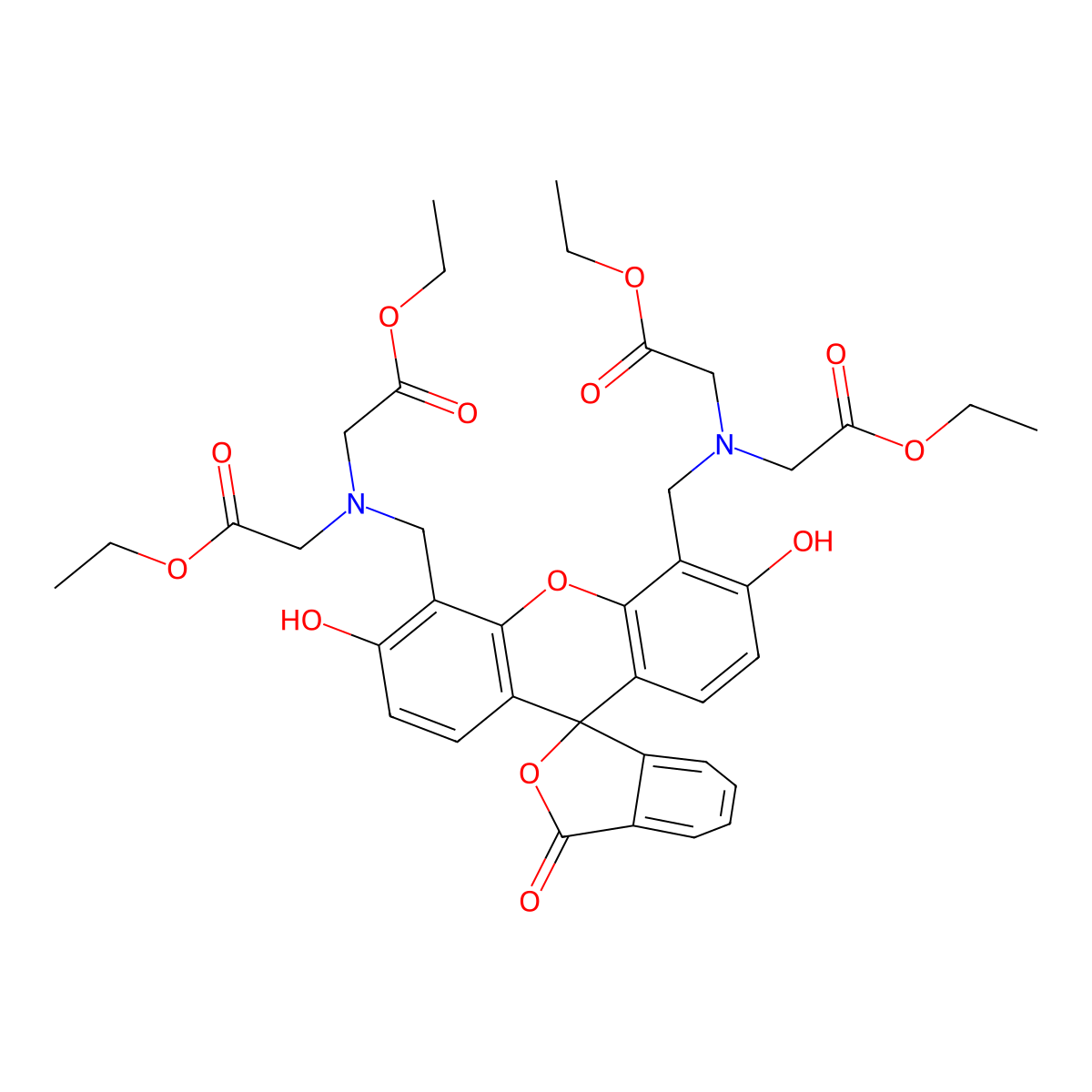 Calcein tetraethyl ester molecular structure, CAS 1170856-93-5