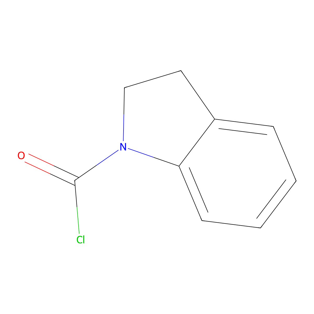 2,3-Dihydro-1H-indole-1-carbonyl chloride molecular structure, CAS 117086-91-6