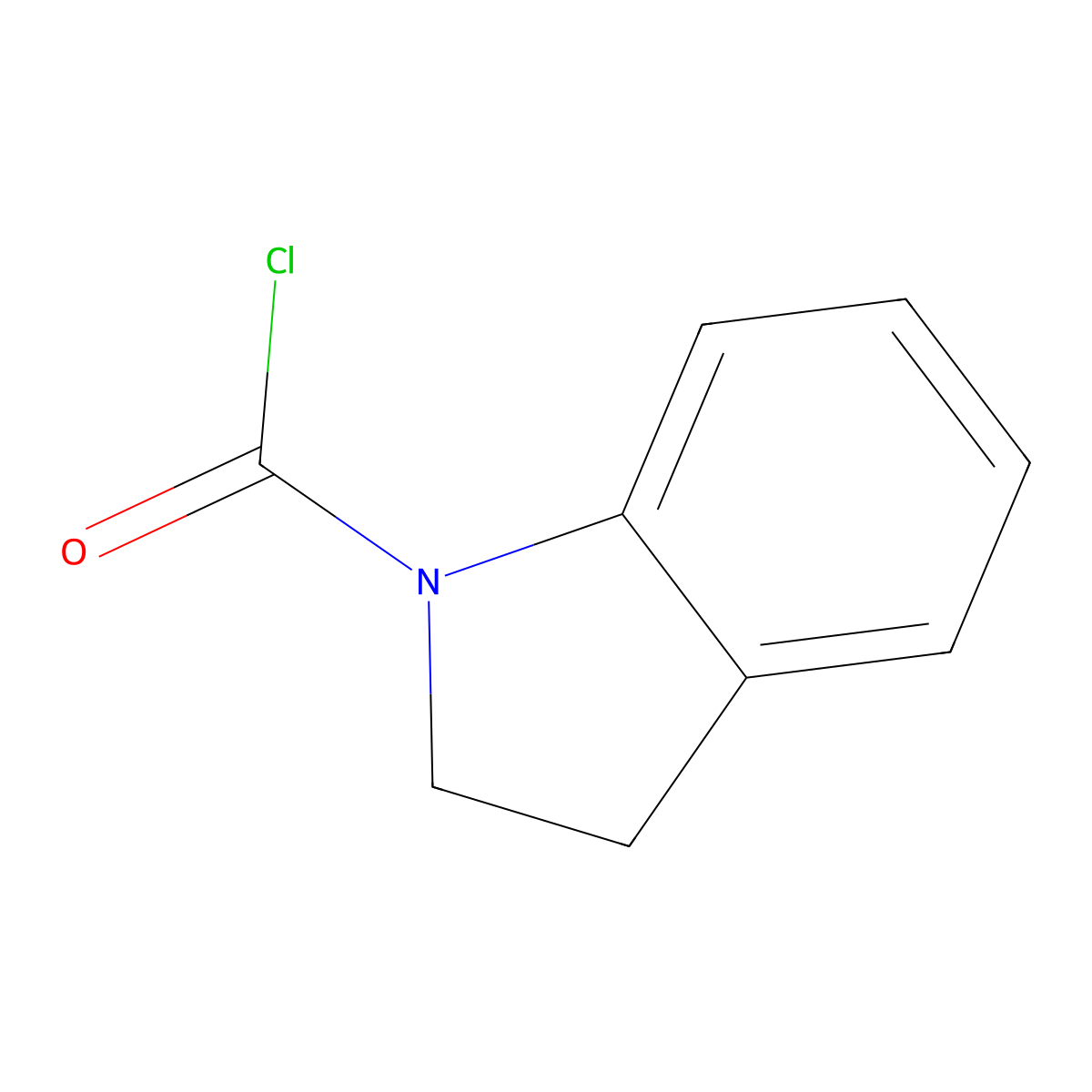 2,3-Dihydro-1H-indole-1-carbonyl chloride molecular structure, CAS 117086-91-6