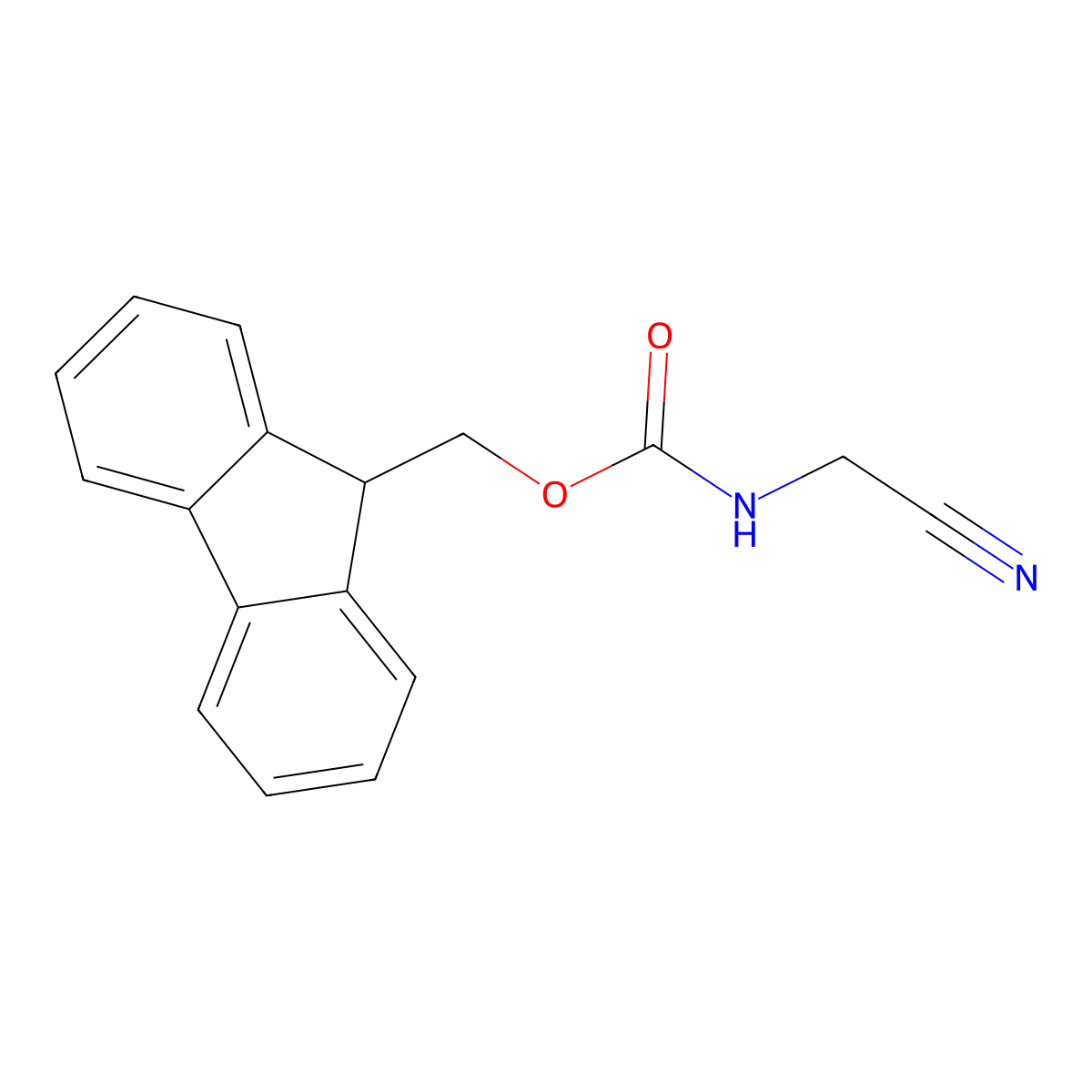 Carbamic acid, (cyanomethyl)-, 9H-fluoren-9-ylmethyl ester molecular structure, CAS 117087-82-8