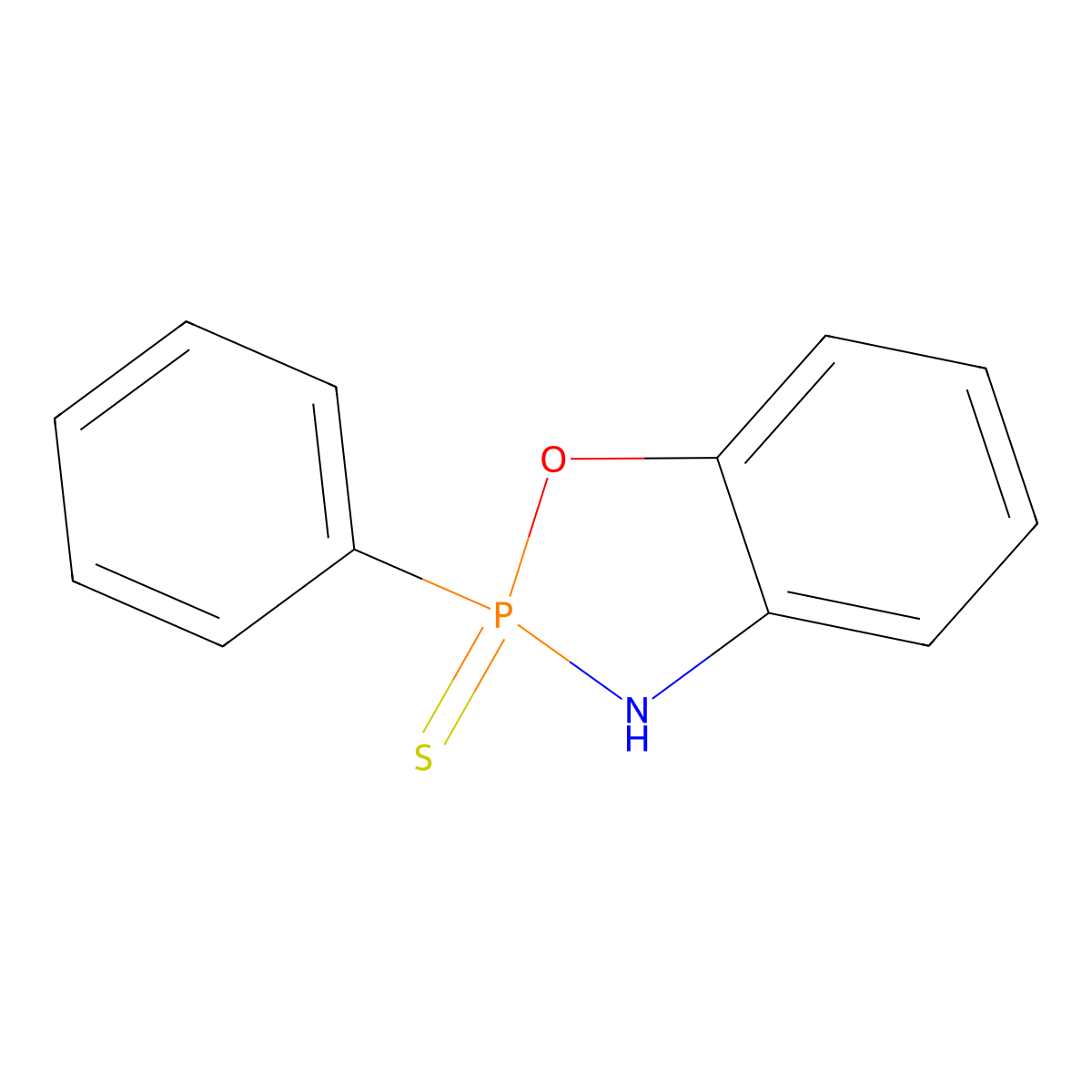 2-Phenyl-1,3,2-benzooxazaphosphole-2(3H)-thione molecular structure, CAS 117089-08-4