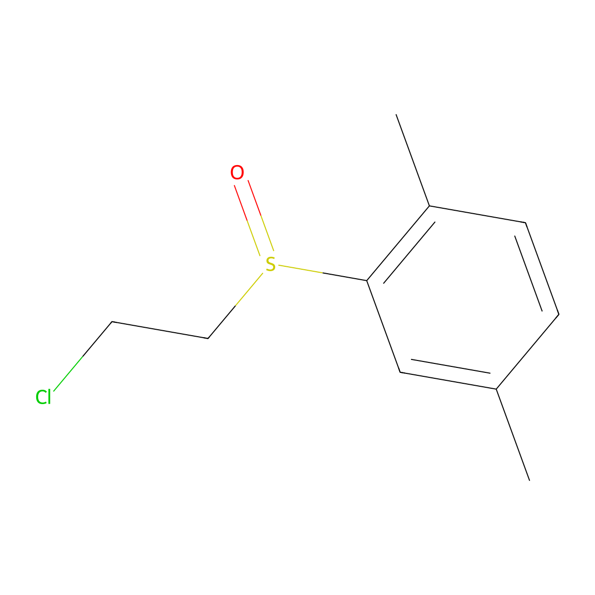 2-(2-Chloroethanesulfinyl)-1,4-dimethylbenzene molecular structure, CAS 1170931-98-2