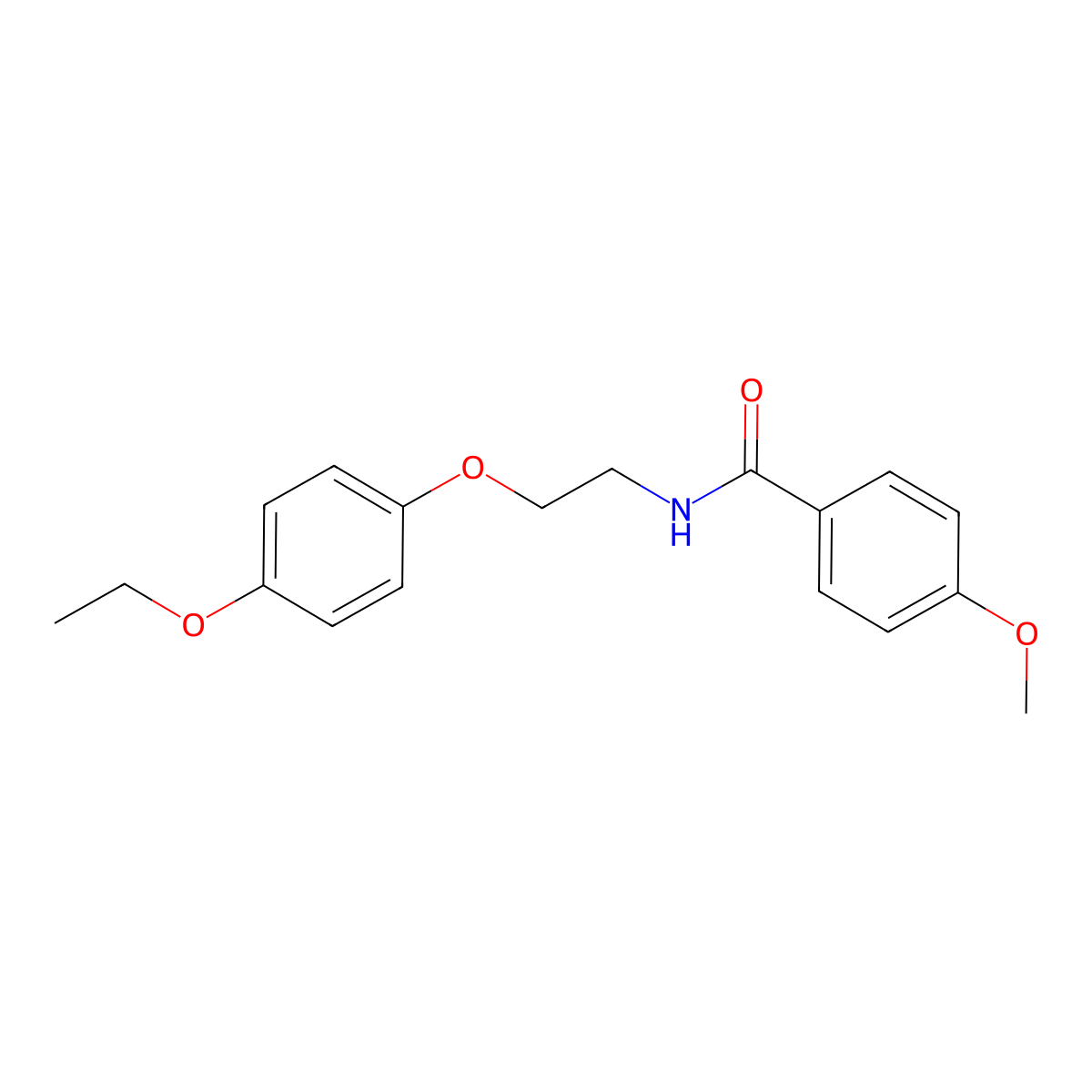 N-[2-(4-ethoxyphenoxy)ethyl]-4-methoxybenzamide molecular structure, CAS 1170934-01-6