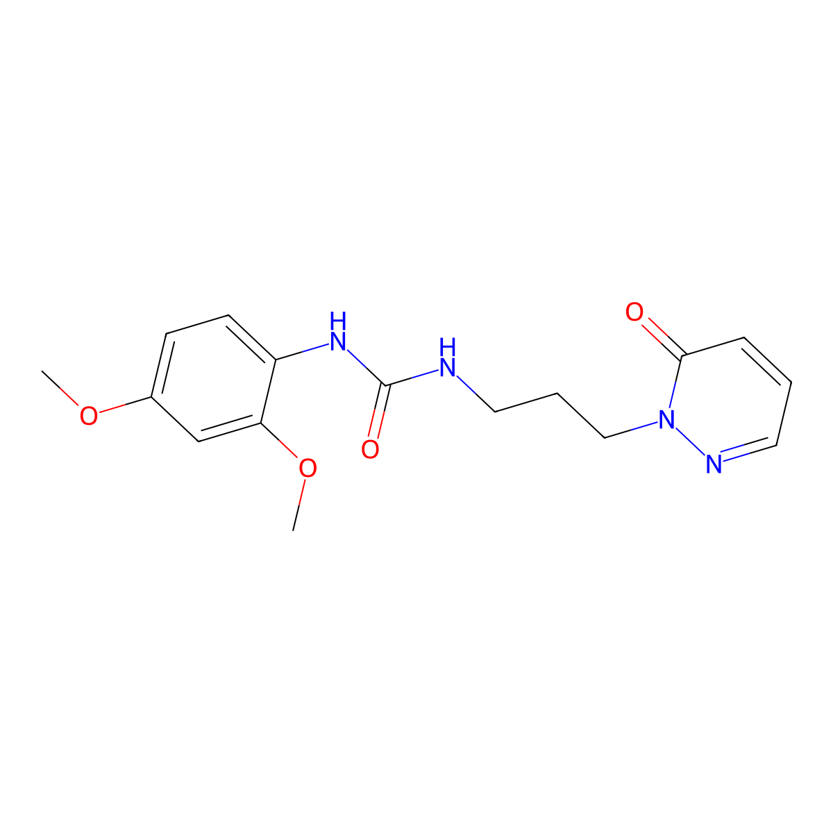 1-(2,4-dimethoxyphenyl)-3-(3-(6-oxopyridazin-1(6H)-yl)propyl)urea molecular structure, CAS 1170937-26-4